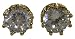 Juicy Couture Clear Crystal Princess Stud Earrings