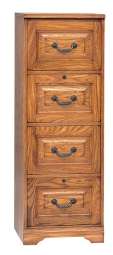 Heritage Light 4 Drawer File Cabinet by Winners Only - Natural Wood