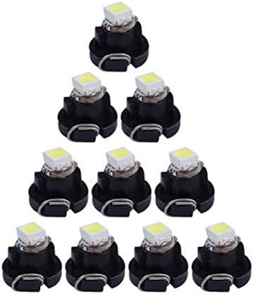 Shiningeyes 10pcs T4.2 T4 5050 SMD LED Wedge Dashboard Instrument Cluster Light Car Panel Gauge Speedo Dash Bulb