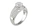 0.55 CT DIAMOND ANTIQUE STYLE ENGAGEMENT RING SETTING MADE IN 18K WHITE GOLD
