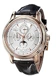 Zenith 18-1260-4003-01-C505 Academy Silver Tone Dial Leather Crocodile Men's Automatic Chronograph, Perpetual Calendar, Moon Phase, Tachymeter Watch
