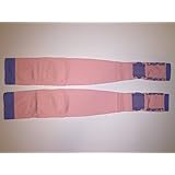 Lace Poet Pink Yoga/Sleep Thigh-High Compression Toeless Socks