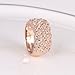 Fashion Plaza Ring Band CZ Use Austrian Crystal Engagement Wedding R239