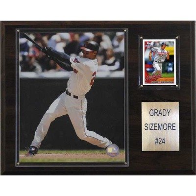 MLB Cleveland Indians Grady Sizemore Photo Player Plaque