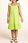 Pure Cotton Frill Spotted Dress [T77-6727-Z]