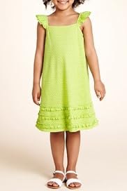 Pure Cotton Frill Spotted Dress [T77-6727-Z]