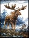 Standing Moose (Throw Blanket From Biederlack)