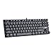 AUKEY Mechanical Keyboard with Blue Switches, 87-Key Black Vintage Typewriter-Style Keyboard for PCs and Laptops