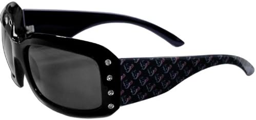 NFL Officially Licensed Women's Designer Rhinestone Sunglasses (Houston Texans)