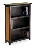 Product details for Winsome 92322 Walnut / Rattan Wood Rattan 3-Tier Shelf Media Storage Wide Section