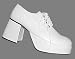 Platform Shoes (M) White Mens (Costume Accessories) - Male - Medium