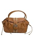 Prada BR2937 Camel Leather Satchel Handbag
