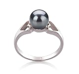 Jessica Black 6-7mm AA Freshwater Sterling Silver Pearl Ring