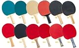 Champion Sports Table Tennis Paddles - Set of 6