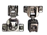 Concealed Cabinet Hinge, 1-1/4 inch Overlay, self-closing. w/Dowels.