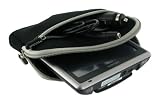rooCASE Neoprene Sleeve (Black) Carrying Case for Magellan RoadMate 5045-MU 5-inch