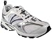 Ryka Womens Pursuit White/Metallic Twilight Blue/Chrome Silver/Black Running