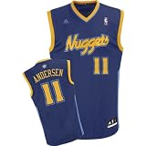 Adidas Denver Nuggets Chris Andersen Youth (Sizes 8-20) Revolution 30 Replica Alternate Jersey Large
