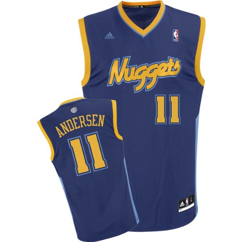 Adidas Denver Nuggets Chris Andersen Youth (Sizes 8-20) Revolution 30 Replica Alternate Jersey Large