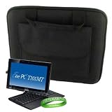 ASUS ** BLACK ** Tablet Hard Cube Carrying Case with Attached Pocket to Contain ASUS Charger and Accessories ( Black , White , T101MT , T101 MT ) + Vangoddy Live * Laugh * Love Wrist band
