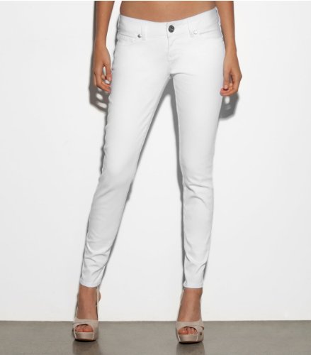 G by GUESS Suzette Super Skinny Jeans- Optic White product image