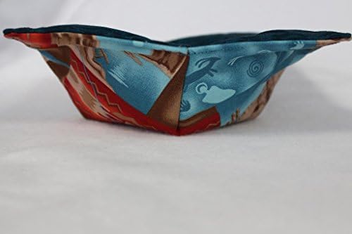 Microwave Bowl Cozy Bowl Potholder Reversible Southwest Aztec