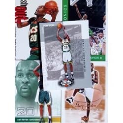 Gary Payton 20-card set with 2-piece acrylic case