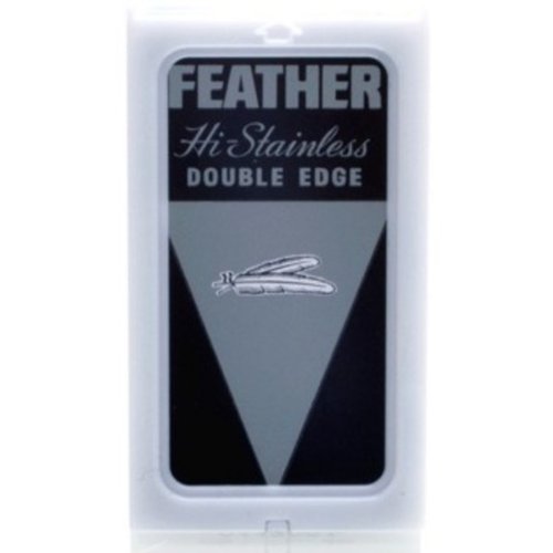 Hi Stainless Double Edge Razor Blades 5 blades by Feather