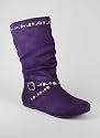 Stud Trim Suede Boot