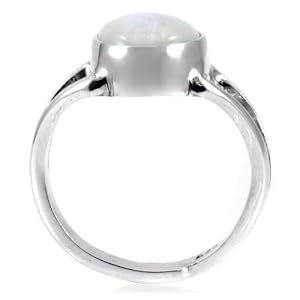 Inspired by Twilight: Bella's Moonstone Ring - 925 Sterling Silver, 5 Carat Inspired by Twilight: Bella's Moonstone Ring - 925 Sterling Silver, 5 Carat