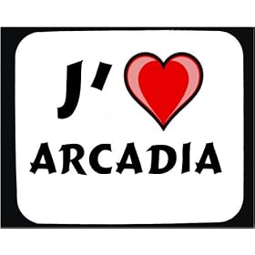 J'aime Arcadia tapis de souris d�cor�