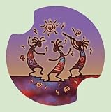 Set of Two Kokopelli Dance Occasion Carsters- Style D2190