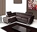 J and M Furniture Sparta Chocolate Color Left Hand Facing
