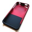 Apple iPhone 4 & 4S (Black iPhone ONLY) Rubberized Slider Hard Protector Case, Red & Black