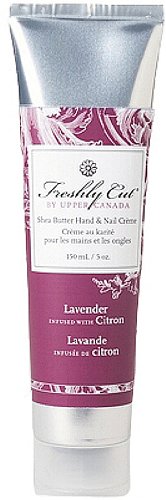Upper Canada Soap And Candle Freshly Cut Shea Butter Hand And Nail Cream In Lavender Infused With Citron, 5-Ounce Tubes (Pack of 2)