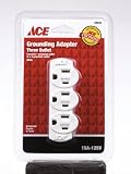 : Ace Three Outlet Grounding Adapter (FA-35109B)