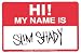 Eminem - Hi My Name Is Slim Shady - Sticker / Decal Image
