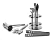 Mr. Ice Bucket 266-5 5-Piece Stainless-Steel Bar-Tool Set with Stand