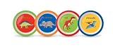 Crocodile Creek's Dinosaurs 4 Piece Children's Melamine Plate Set