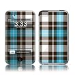Blue Plaid Design Apple iPod Touch 2G (2nd Gen) / 3G (3rd Gen) Protector Skin Decal Sticker