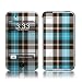 Blue Plaid Design Apple iPod Touch 2G (2nd Gen) / 3G (3rd Gen) Protector Skin Decal Sticker