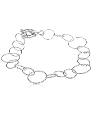 Sterling Silver Open Circle Link Bracelet