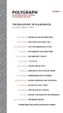 Polygraph 17: The Philosophy of Alain Badiou
