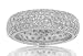 Jewelry : 4.00 Ct TW Pave Round Diamond Eternity Band in Rounded 14k Ring