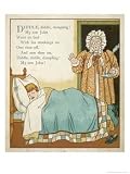 Though You Can't See It This Naughty Boy Has Gone to Bed Without Taking His Trousers Off Art Styles Giclee Poster Print by Edward Hamilton Bell, 18x24