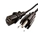 New 6′ FT Power Cord for Monitor, Desktop PC, CPU & More