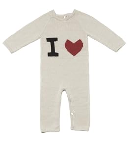 Oeuf I Heart Jumper, White, 24 Months