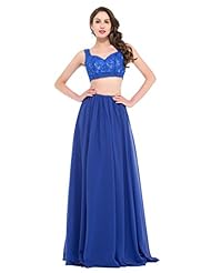 Sleeveless Chiffon/Satin Sweetheart Beaded Sequined Lace Backless Floor Length Evening Dress/Party Dress 