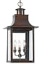 Chalmers Hanging Lantern, 26"Hx12"D, AGED COPPER
