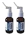 Amber Glass Empty Oral/Throat/Ear Sprayer 6-Pack for Colloidal Silver and Essential Oil, 30ml (1oz) 6-Pack - NO Labels